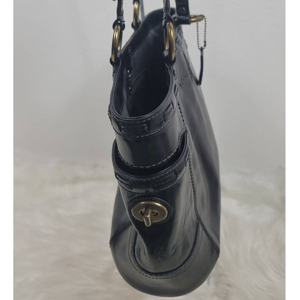 COACH Black Patent Leather Tote  F0773-11500 - Picture 4 of 8